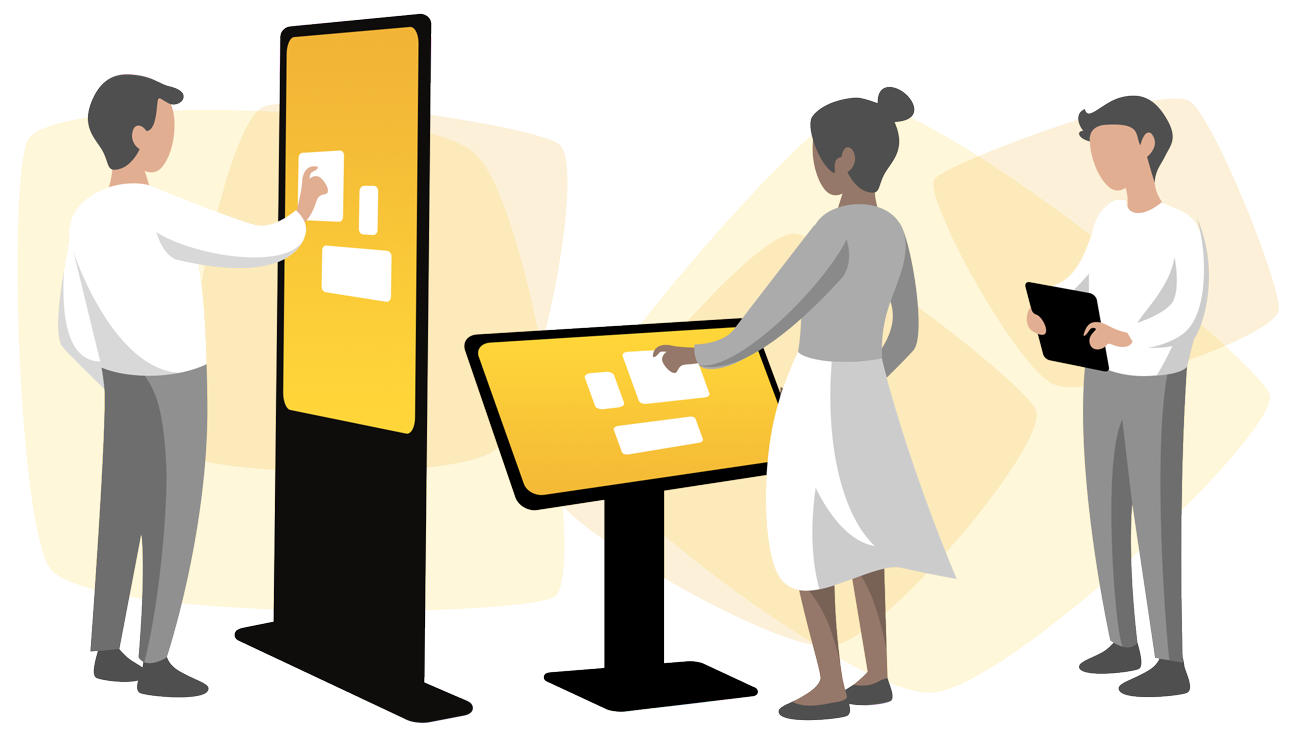 Gamifikation Marketing auf Stelen und Tablets