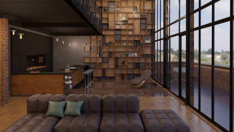 Eckige Designsprache von Showrooms