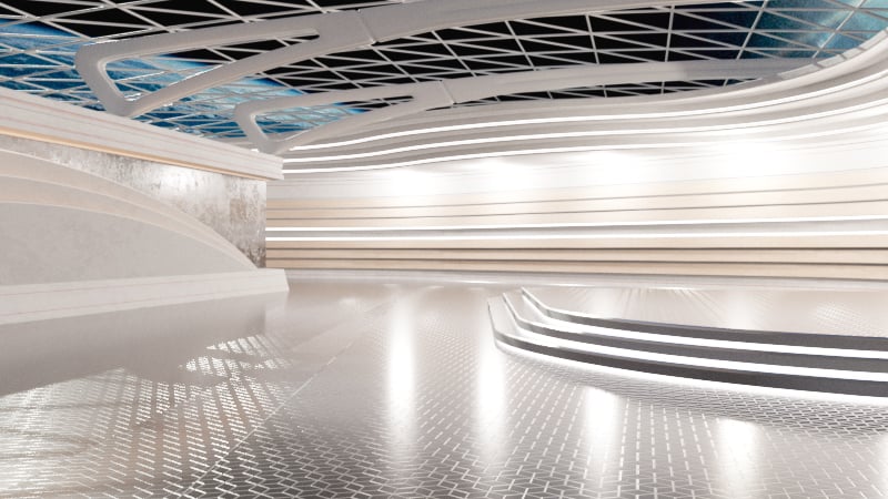 Runde Designsprache von Showrooms