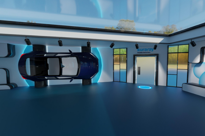 Automotive area in the virtual showroom